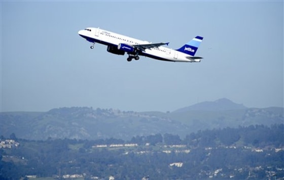 A passenger flying on a free ticket is suing JetBlue for allegedly being made to sit in the toilet for three hours during a five-hour transcontinental flight so a flight attendant could have his seat. 